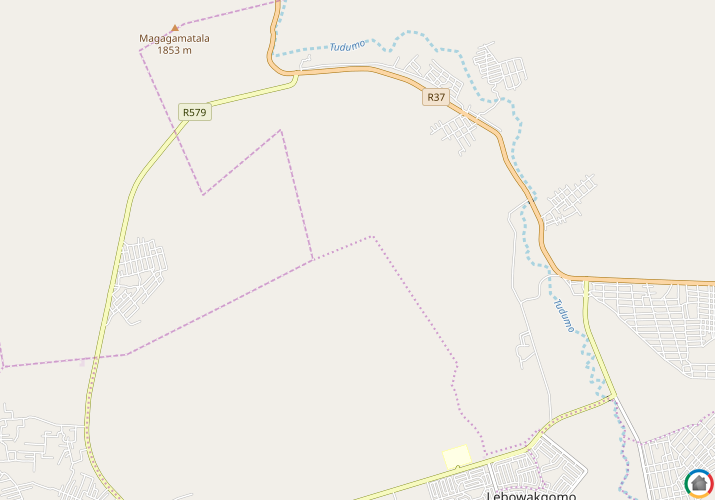 Map location of Lebowakgomo